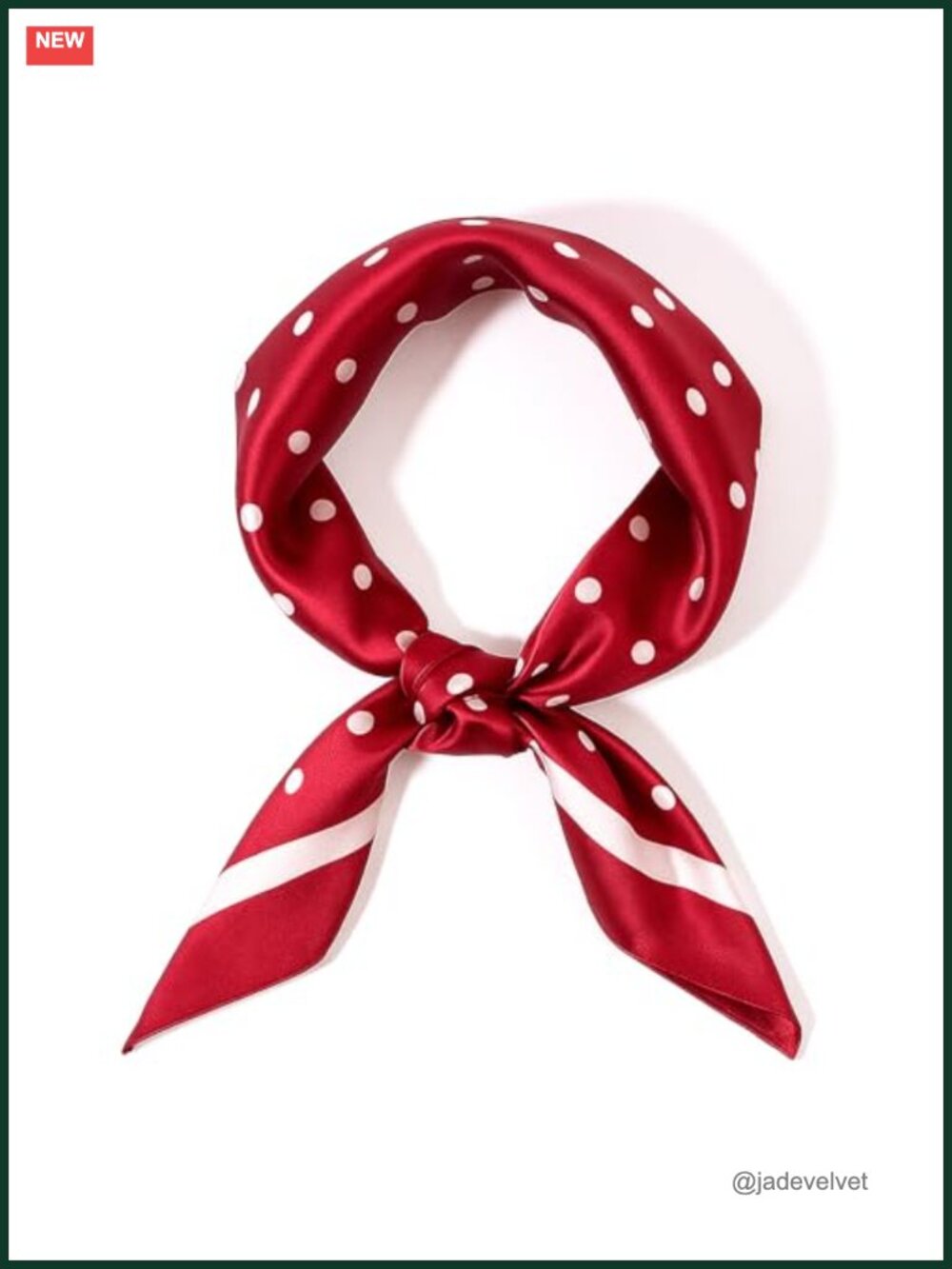 Chiffon Scarf Polka Dot Bandana Square Handkerchief Lightweight